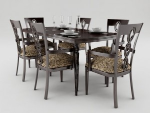 dining table set 3D Model