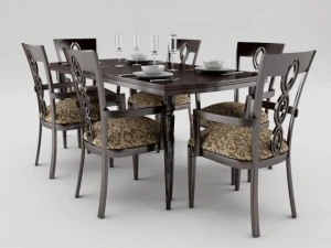 dining table set 3D Model