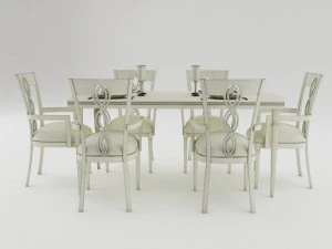 dining table set 3D Model
