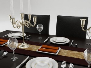 dining table set 3D Модель