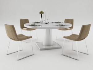 dining table set Modello 3D