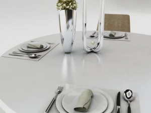 dining table set 3D Model