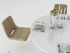 dining table set 3D Model