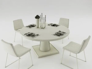 dining table set 3D Model