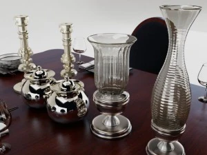 dining table set 3D Model