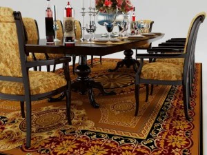 dining table set 3D Model