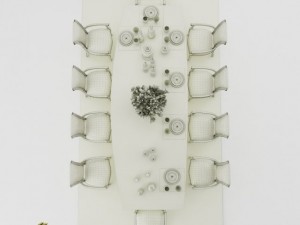 dining table set 3D 模型