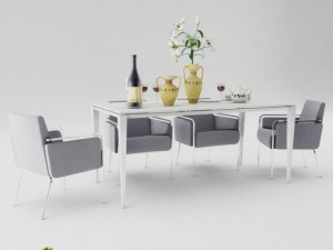 dining table set 3D मॉडल