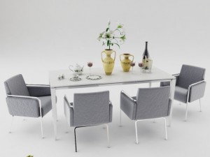 dining table set 3D Model