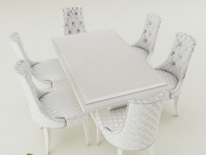 dining table set 3D Model