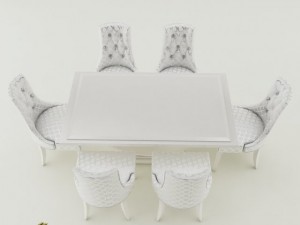 dining table set Model 3D