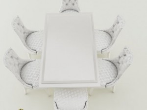 dining table set Model 3D