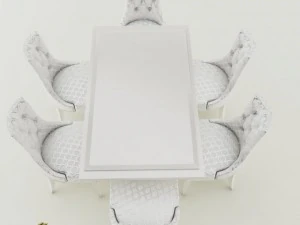 dining table set 3D Model