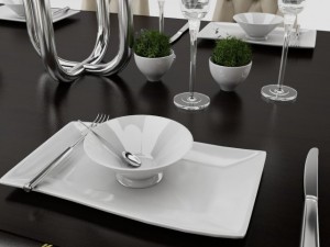 dining table set Model 3D