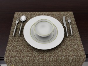 dining table set Modèle 3D