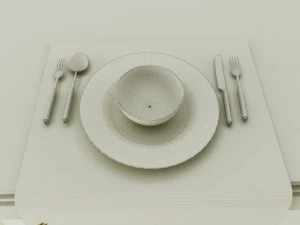 dining table set 3D Model
