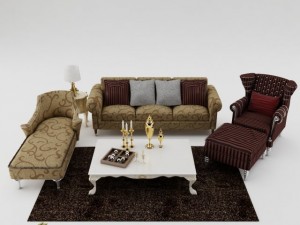 sofa set 3D Model