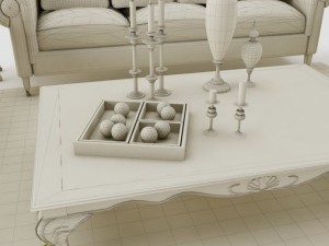 sofa set Model 3D