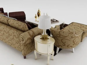sofa set 3D Model