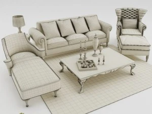 sofa set 3D Model