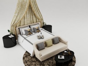 bedroom set 001 3D-Modell