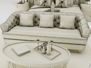 bedroom set 001 3D Model