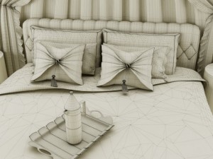bedroom set 001 3D Model