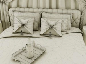 bedroom set 001 3D Model