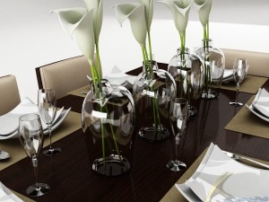 dining table set 20 3D Model