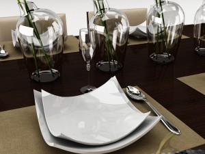 dining table set 20 3D Model