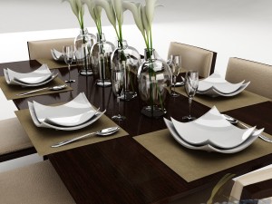dining table set 20 3D Model