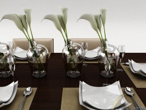 dining table set 20 3D Model