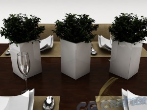 dining table set 22 3D Model