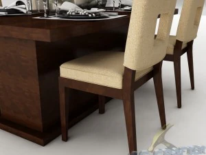 dining table set 23 3D Model