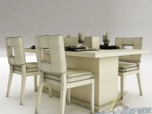dining table set 23 3D Model