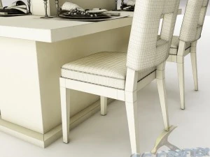dining table set 23 3D Model