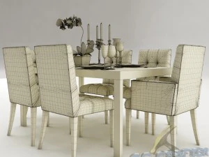 dining table set 24 3D Model