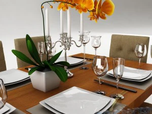 dining table set 24 3D Model