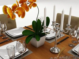 dining table set 24 3D Model