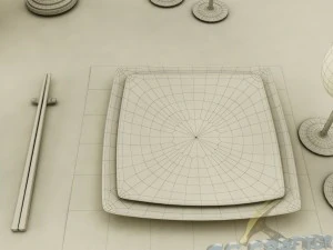 dining table set 24 3D Model