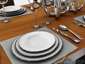 dining table set 25 3D Model