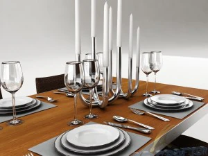 dining table set 25 3D Model