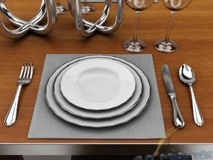 dining table set 25 3D Model