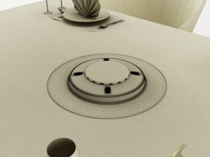 dining table set 26 Modèle 3D