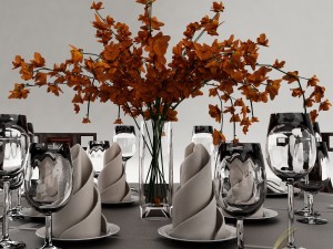 dining table set 27 3D Model