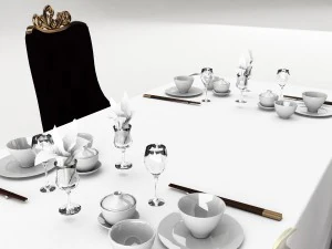 dining table set 29 3D Model