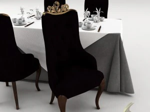 dining table set 29 3D Model