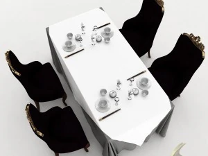 dining table set 29 3D Model
