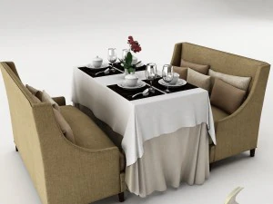 set tavolo da pranzo30 Modello 3D