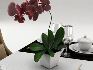 dining table set30 3D Model